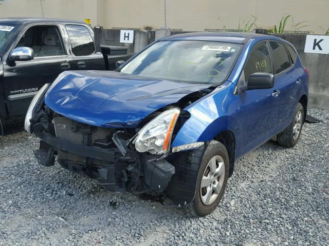 JN8AS5MT9AW023263 - 2010 NISSAN ROGUE S BLUE photo 2