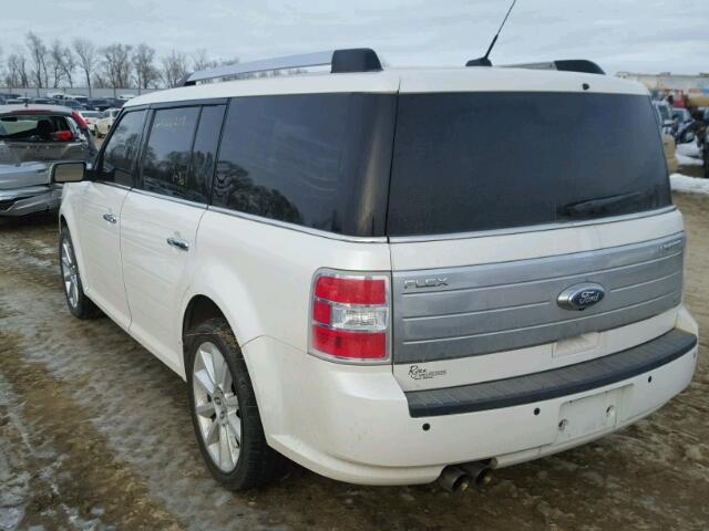 2FMHK6DC0CBD16467 - 2012 FORD FLEX LIMIT WHITE photo 3