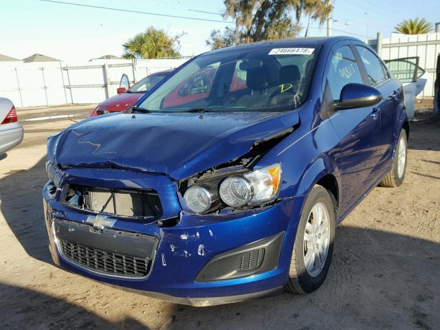 1G1JC5SH3E4155064 - 2014 CHEVROLET SONIC LT BLUE photo 2