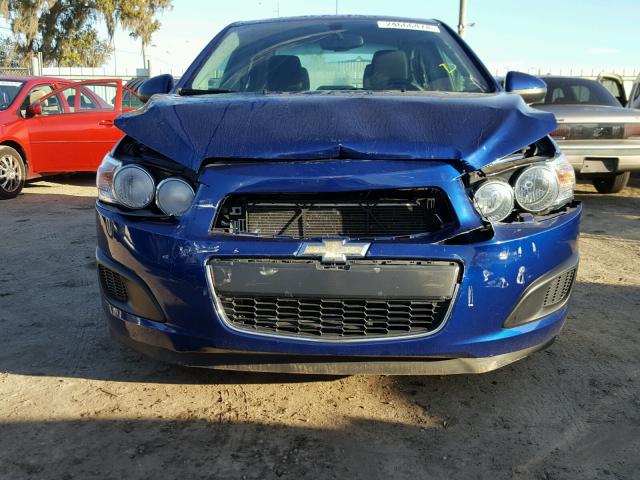 1G1JC5SH3E4155064 - 2014 CHEVROLET SONIC LT BLUE photo 9