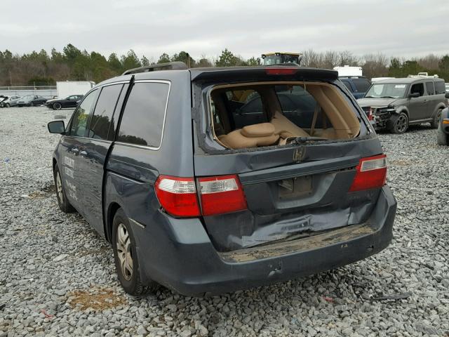 5FNRL38415B013212 - 2005 HONDA ODYSSEY EX GRAY photo 3