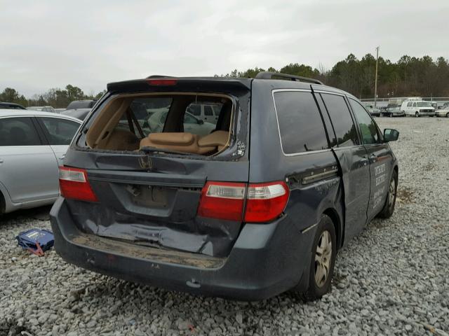 5FNRL38415B013212 - 2005 HONDA ODYSSEY EX GRAY photo 4