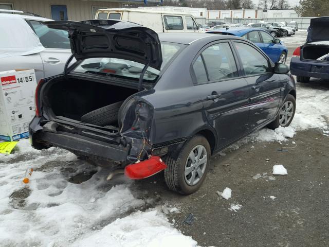 KMHCN46C79U361105 - 2009 HYUNDAI ACCENT GLS GRAY photo 4