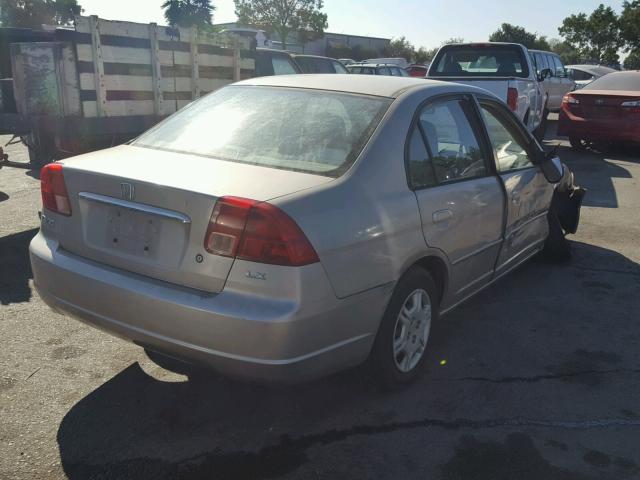 2HGES16582H595947 - 2002 HONDA CIVIC LX BROWN photo 4