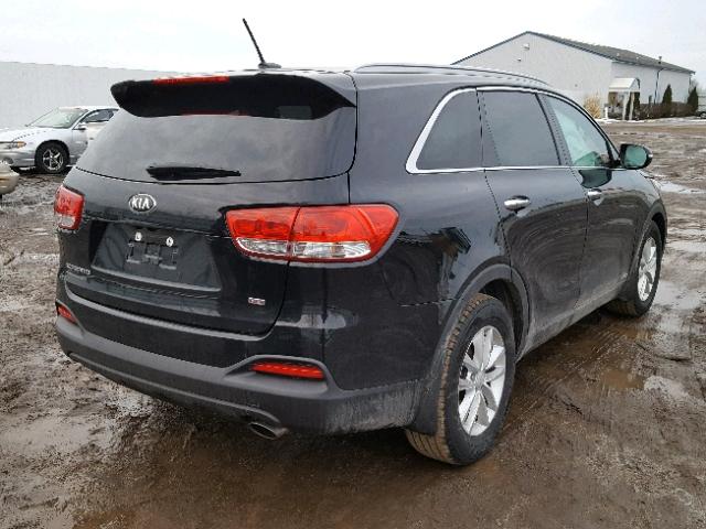 5XYPGDA39HG264589 - 2017 KIA SORENTO LX BLACK photo 4