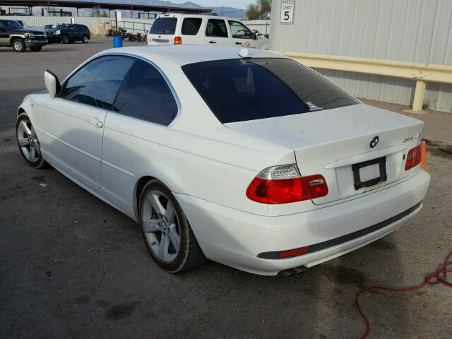 WBABD33485PL06873 - 2005 BMW 325 CI WHITE photo 3