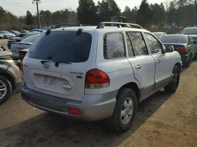 KM8SC13E05U861266 - 2005 HYUNDAI SANTA FE G WHITE photo 4