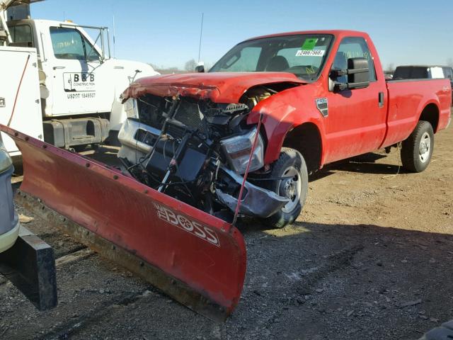 1FTNF21548EC84418 - 2008 FORD F250 SUPER RED photo 2