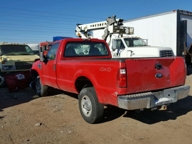 1FTNF21548EC84418 - 2008 FORD F250 SUPER RED photo 3