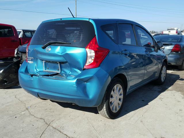 3N1CE2CP0EL353905 - 2014 NISSAN VERSA NOTE BLUE photo 4