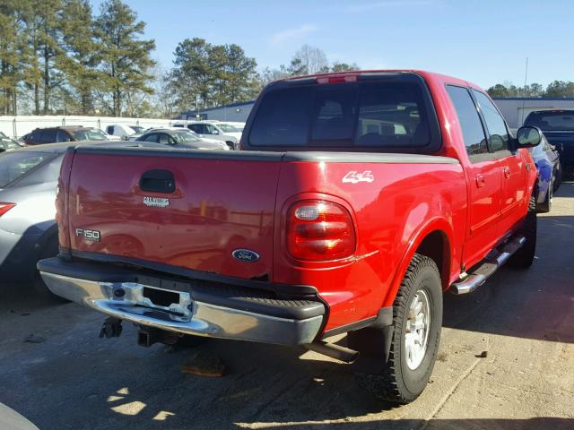 1FTRW08L21KD94188 - 2001 FORD F150 SUPER RED photo 4