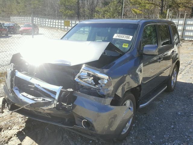 5FNYF4H79CB005567 - 2012 HONDA PILOT EXLN GRAY photo 2