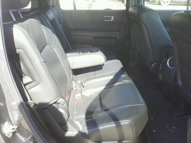 5FNYF4H79CB005567 - 2012 HONDA PILOT EXLN GRAY photo 6