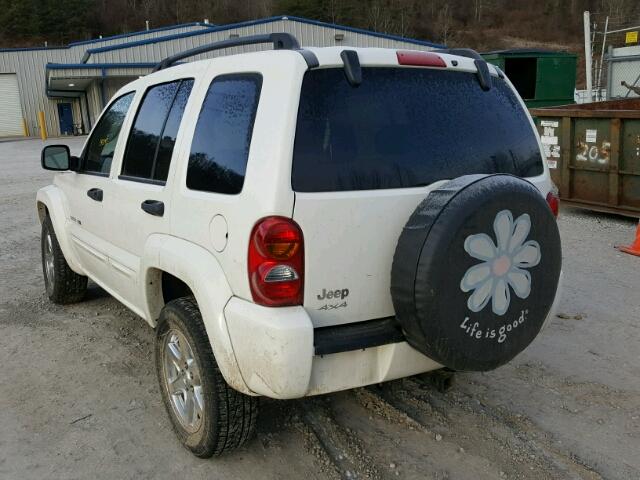 1J4GL58K63W538626 - 2003 JEEP LIBERTY LI WHITE photo 3