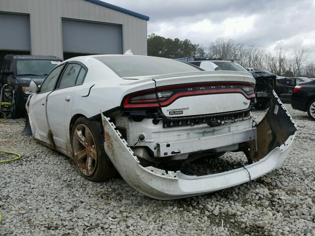 2C3CDXCT0GH240885 - 2016 DODGE CHARGER R/ WHITE photo 3