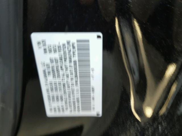 5FNRL38646B063606 - 2006 HONDA ODYSSEY EX BLACK photo 10