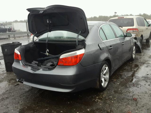 WBANE53506CK85993 - 2006 BMW 525 I GRAY photo 4