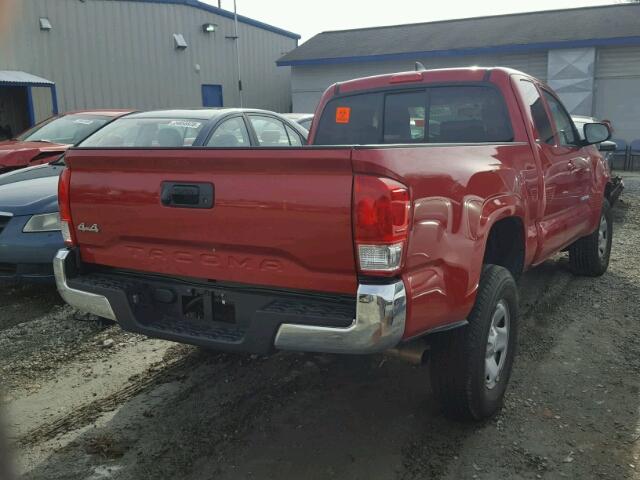 5TFSX5EN5GX040176 - 2016 TOYOTA TACOMA ACC RED photo 4