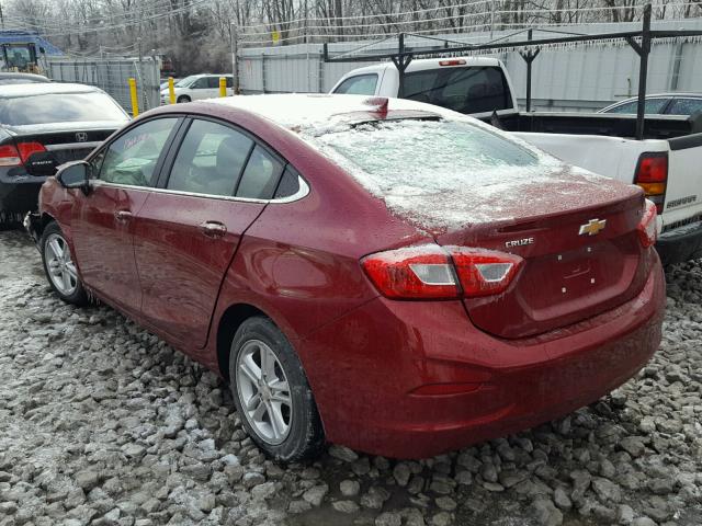 1G1BE5SM4J7114267 - 2018 CHEVROLET CRUZE LT MAROON photo 3