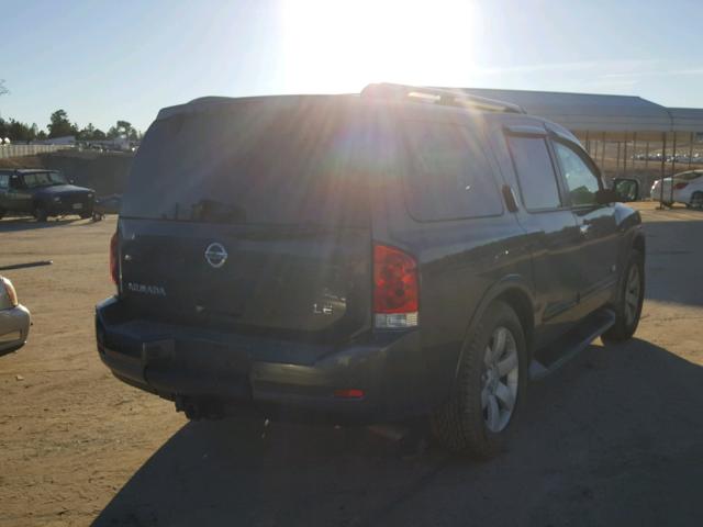 5N1AA08DX8N627968 - 2008 NISSAN ARMADA SE GRAY photo 4