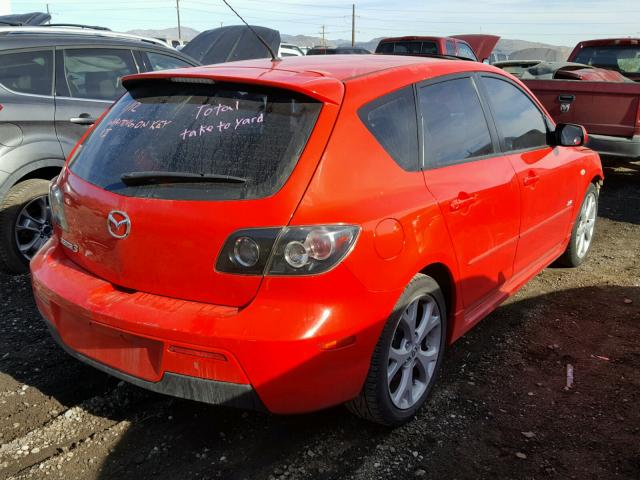 JM1BK343X71641282 - 2007 MAZDA 3 HATCHBAC RED photo 4