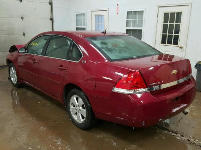 2G1WT58K569383879 - 2006 CHEVROLET IMPALA LT BURGUNDY photo 3