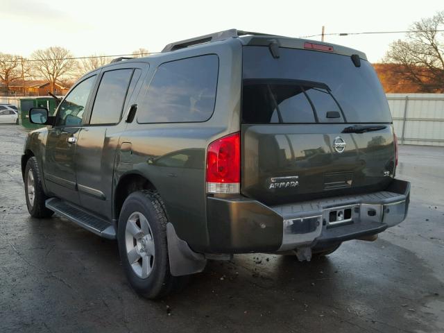 5N1AA08A24N744962 - 2004 NISSAN ARMADA SE GREEN photo 3