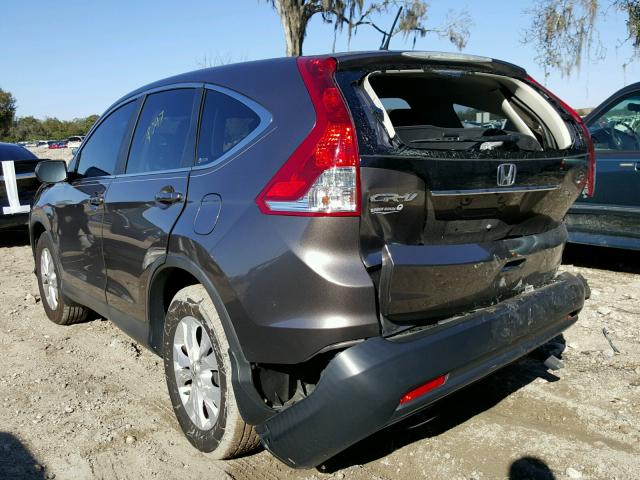 5J6RM3H59CL032052 - 2012 HONDA CR-V EX GRAY photo 3