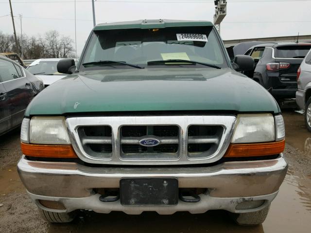 1FTZR15V7YTB19651 - 2000 FORD RANGER SUP GREEN photo 9