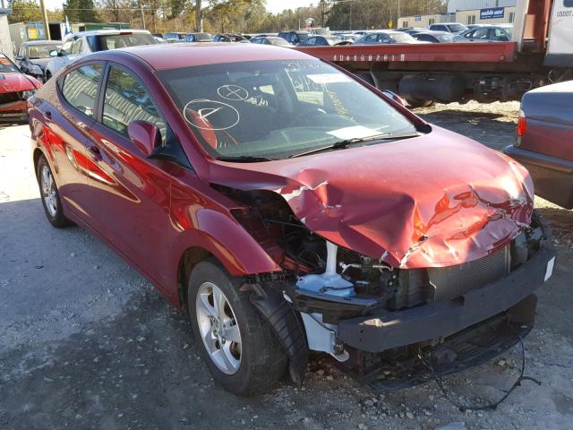 5NPDH4AE1FH651824 - 2015 HYUNDAI ELANTRA SE RED photo 1