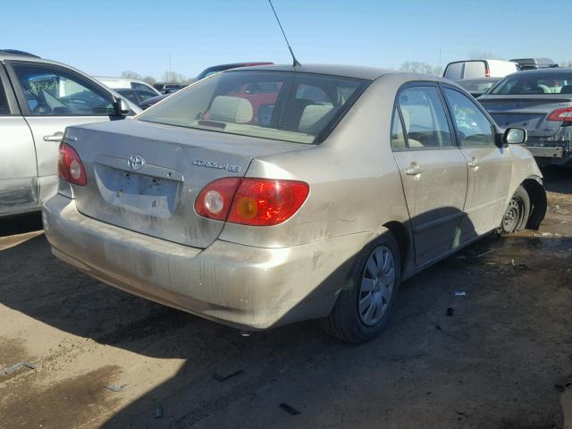 1NXBR32E84Z200532 - 2004 TOYOTA COROLLA CE TAN photo 4