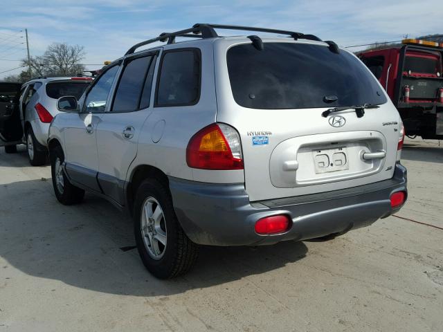 KM8SC73D04U696117 - 2004 HYUNDAI SANTA FE G GRAY photo 3