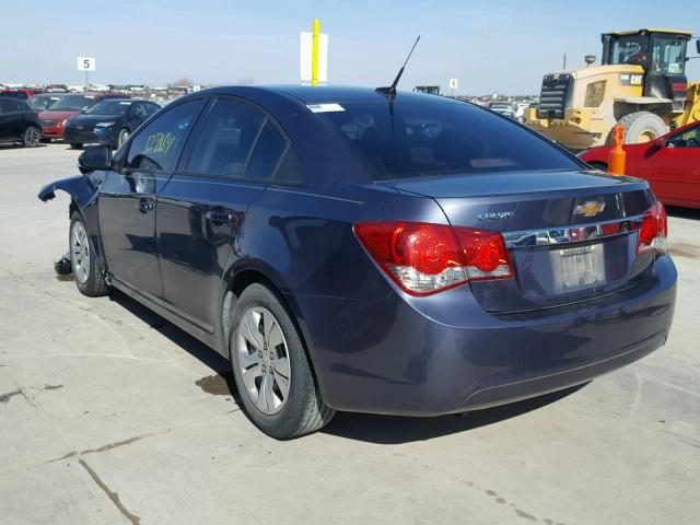 1G1PA5SH0E7410509 - 2014 CHEVROLET CRUZE LS BLUE photo 3