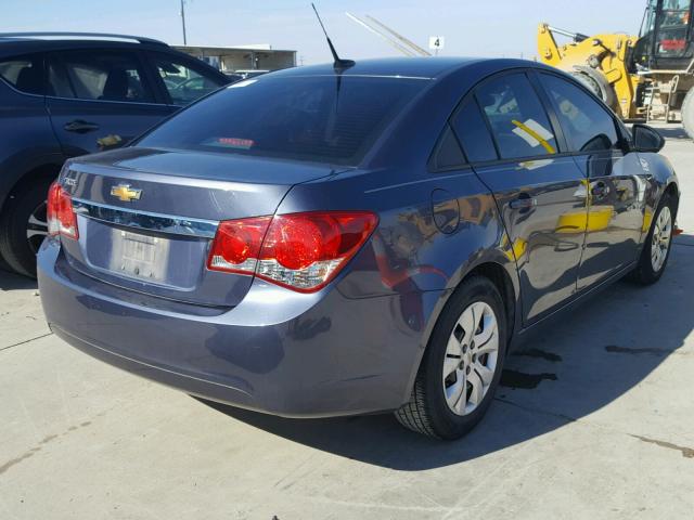 1G1PA5SH0E7410509 - 2014 CHEVROLET CRUZE LS BLUE photo 4