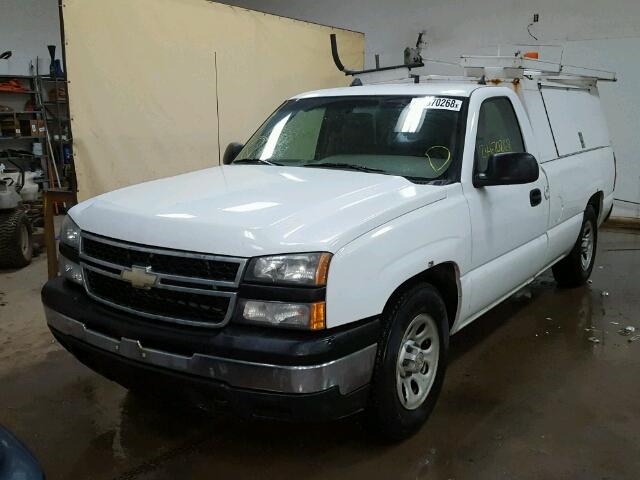 3GCEC14X66G254276 - 2006 CHEVROLET SILVERADO WHITE photo 2