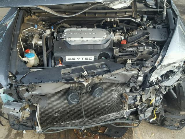 1HGCS21818A004041 - 2008 HONDA ACCORD EXL SILVER photo 7