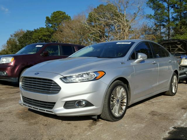 3FA6P0HD1ER274852 - 2014 FORD FUSION SE SILVER photo 2