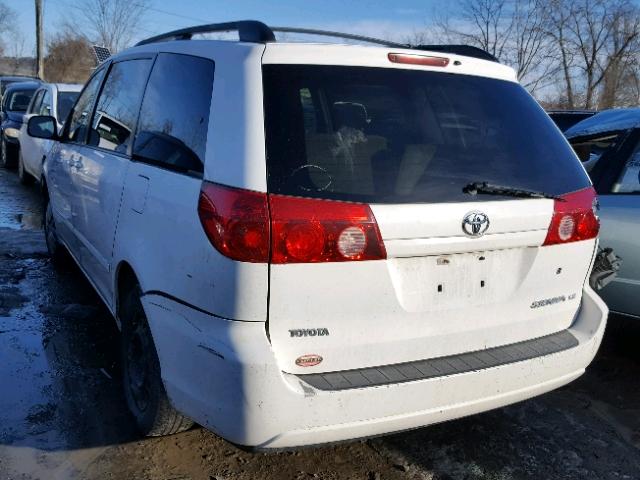 5TDZA23C26S434948 - 2006 TOYOTA SIENNA CE WHITE photo 3