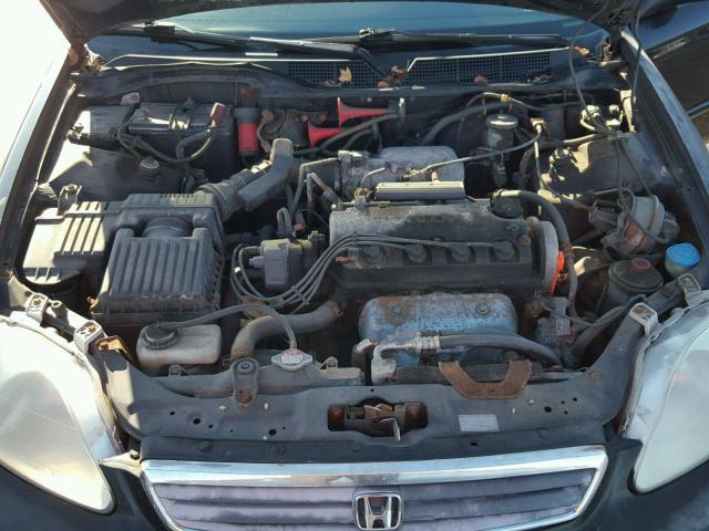 1HGEJ8247YL007637 - 2000 HONDA CIVIC EX შავი ფოტო 7