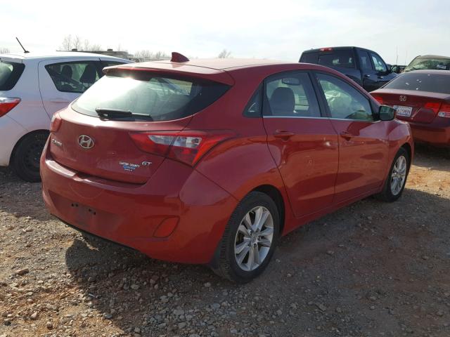 KMHD35LE1DU064457 - 2013 HYUNDAI ELANTRA GT RED photo 4