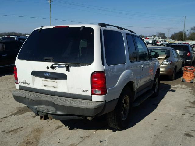 1FMYU70E71UA27861 - 2001 FORD EXPLORER S WHITE photo 4