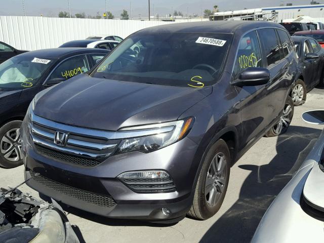 5FNYF5H56HB040580 - 2017 HONDA PILOT EXL CHARCOAL photo 2