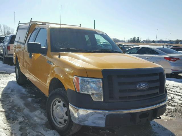 1FTFX1EV1AKB98979 - 2010 FORD F150 SUPER YELLOW photo 1