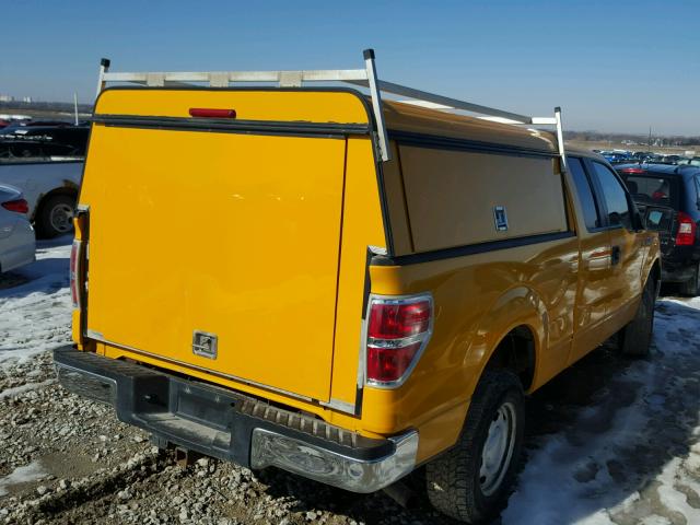 1FTFX1EV1AKB98979 - 2010 FORD F150 SUPER YELLOW photo 4