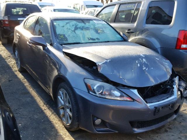 JTHCF5C22C5056940 - 2012 LEXUS IS 250 GRAY photo 1