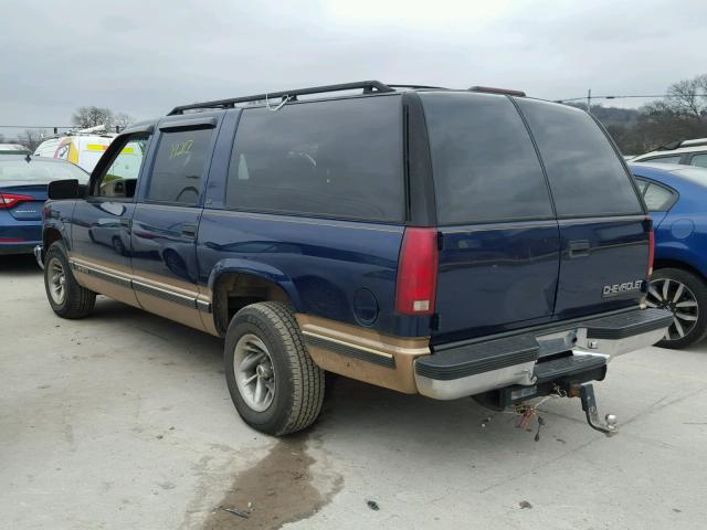 3GNEC16R6XG232396 - 1999 CHEVROLET SUBURBAN C BLUE photo 3