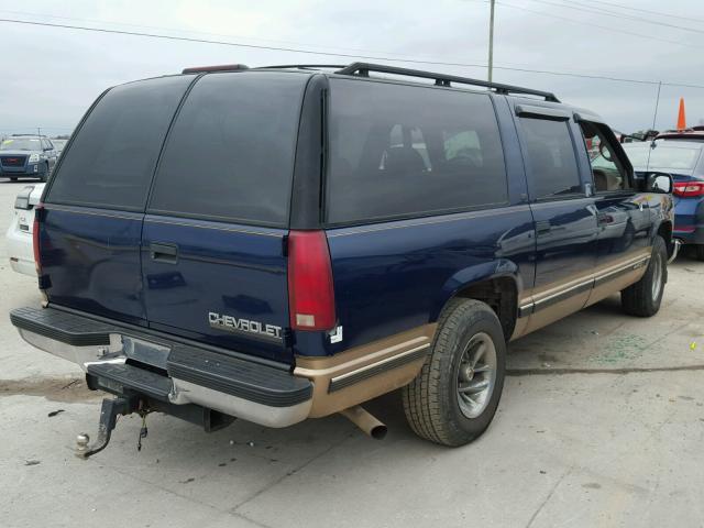 3GNEC16R6XG232396 - 1999 CHEVROLET SUBURBAN C BLUE photo 4