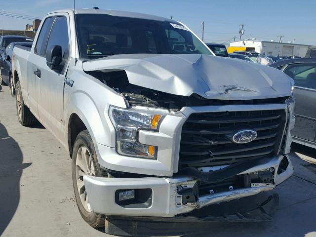 1FTEX1CP0HKC52685 - 2017 FORD F150 SUPER SILVER photo 1