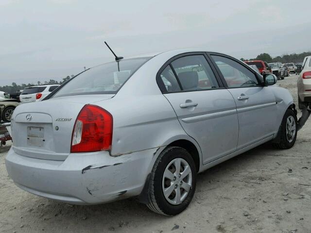 KMHCN4AC1BU533402 - 2011 HYUNDAI ACCENT GLS SILVER photo 4