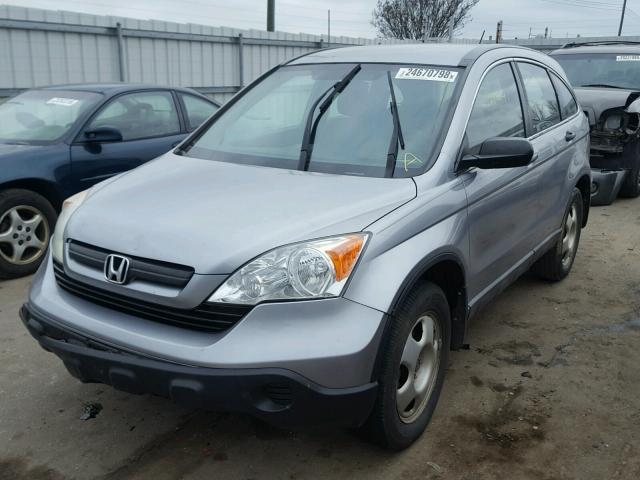 5J6RE38388L004374 - 2008 HONDA CR-V LX SILVER photo 2